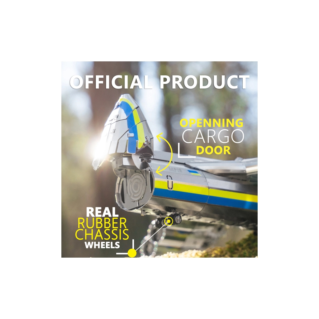 Конструктор Metal Time Колекційна модель Ukrainian Dream Official Edition механічний літак Мрія АН-225 офіційне видання (MT001) - зображення 9