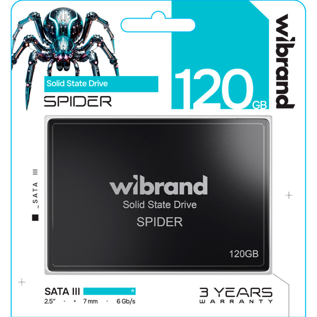 Накопичувач SSD 2.5" 120GB Spider Wibrand (WI2.5SSD/SP120GB) - зображення 2