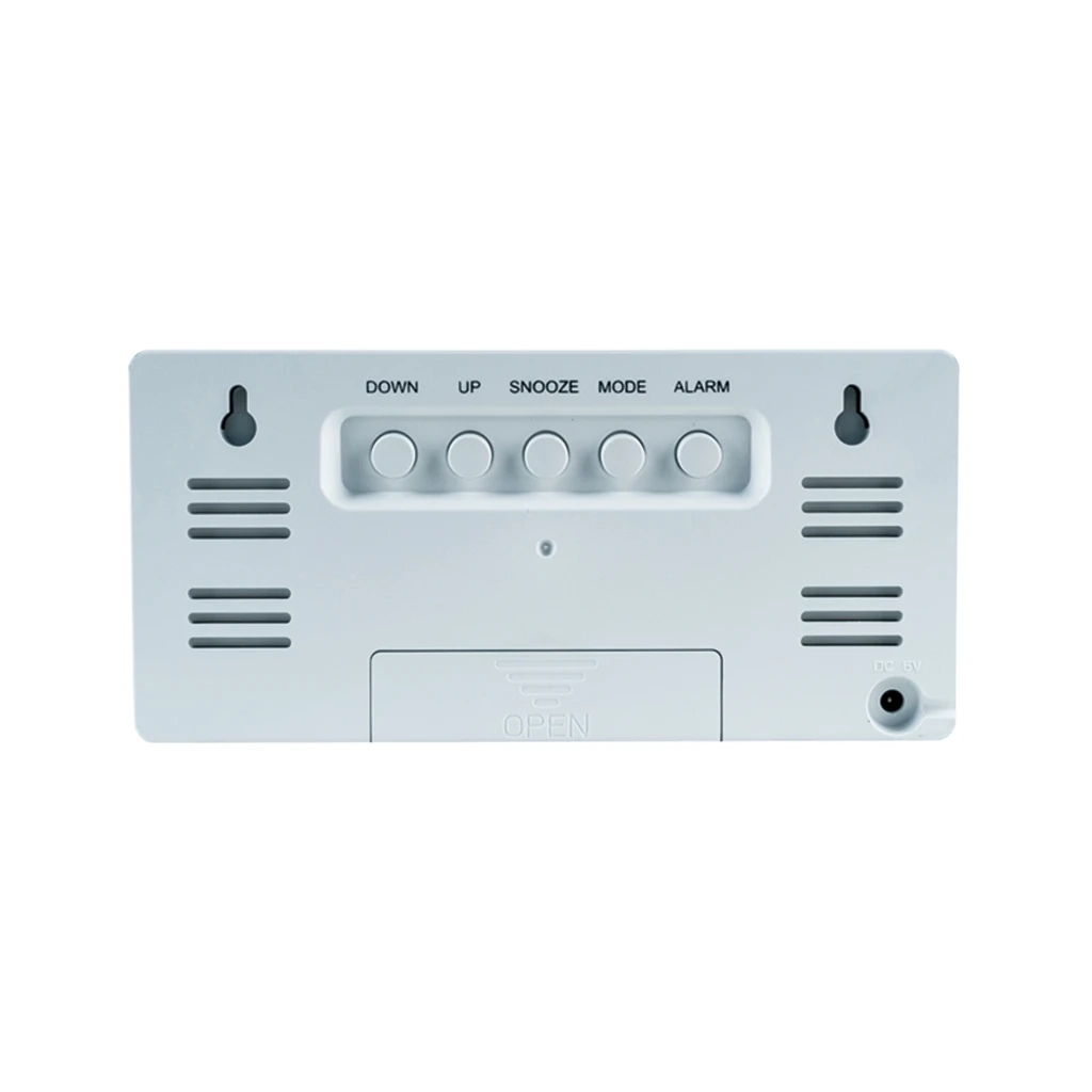 Настільний годинник Kite електронний цифровий, білий (K24-488-2) - зображення 3