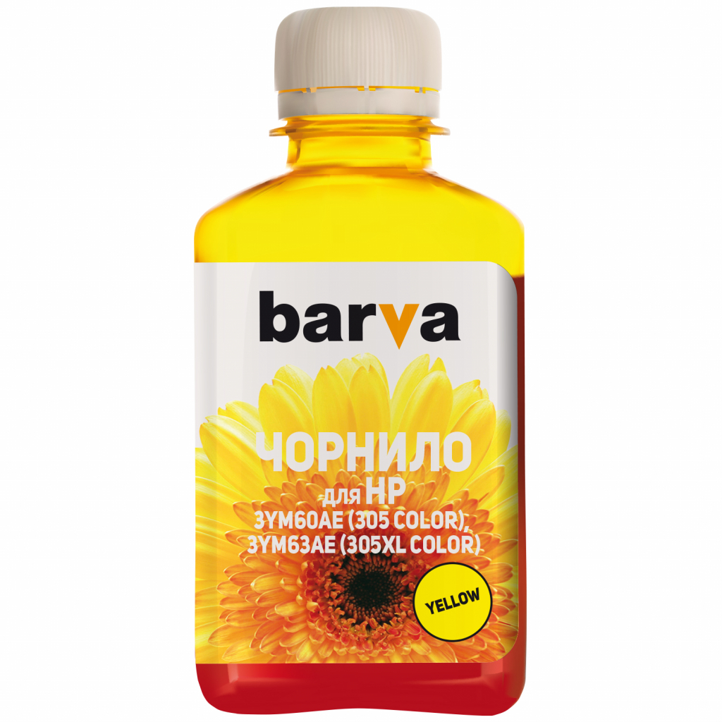 Чорнило Barva HP 305 180 мл Yellow (H305-781) - зображення 1