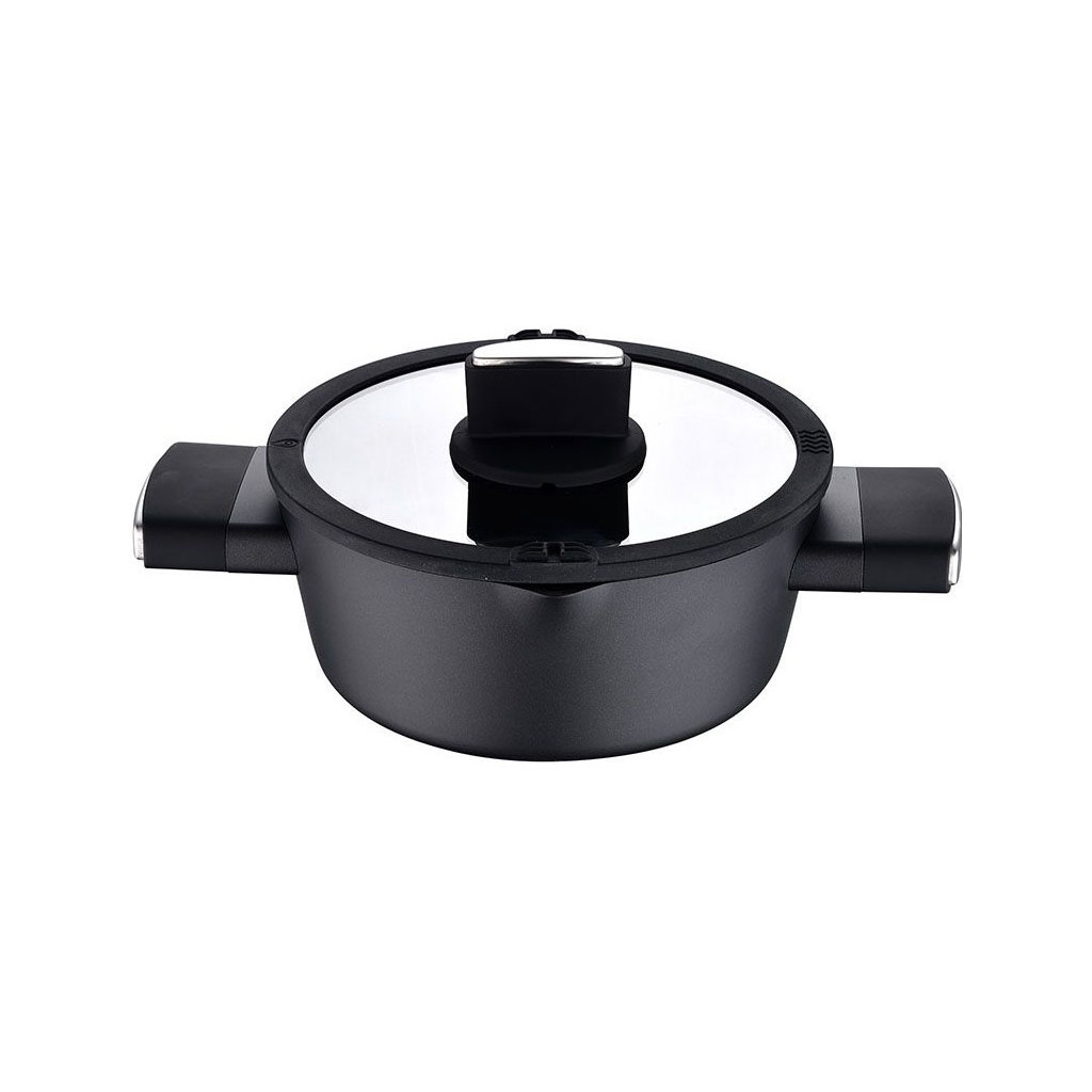 Каструля Bergner Ion Plus з кришкою 2 л (BG-35910-BK) - зображення 2