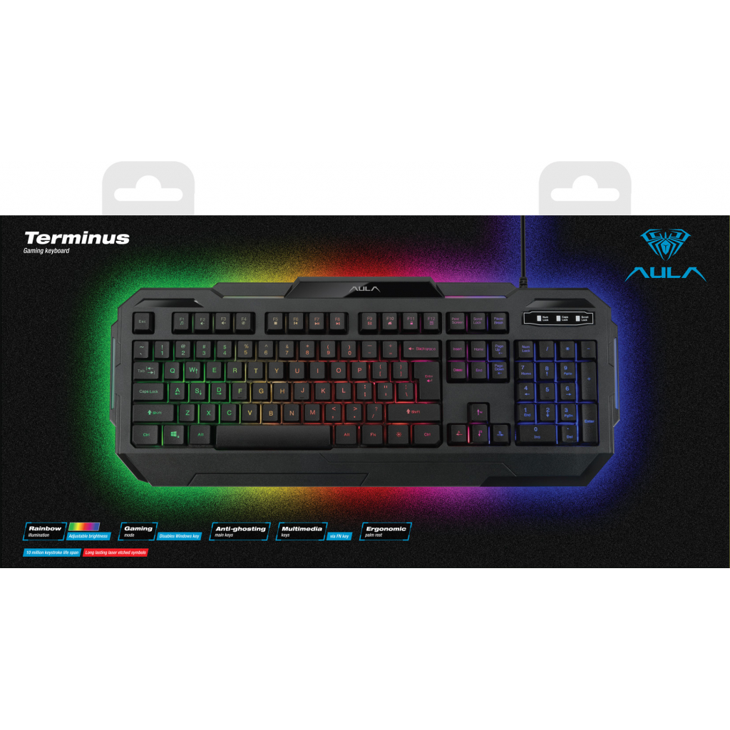 Клавіатура Aula Terminus gaming keyboard EN/RU (6948391234519) - зображення 6