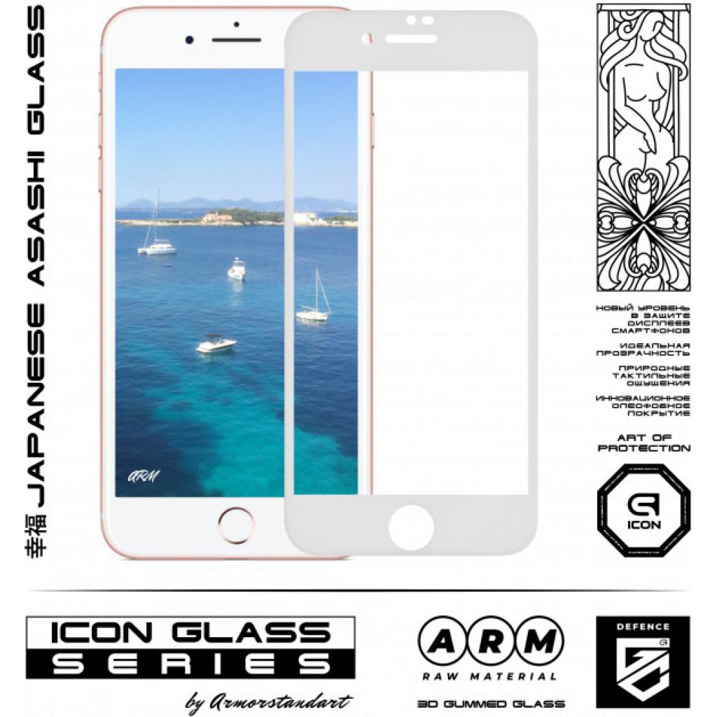 Скло захисне Armorstandart Icon 3D Apple iPhone 8 Plus/7 Plus White (ARM55983-GI3D-WT) - зображення 2