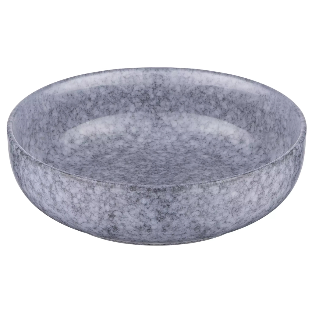 Тарілка Ardesto Loreto, 1150мл, 20см, порцеляна, сірий (AR1020LG) - зображення 1