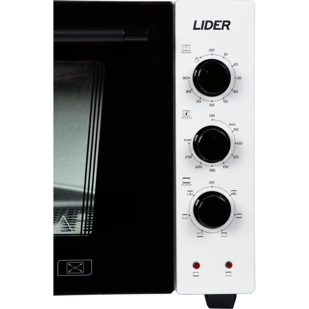 Електропіч LIDER 4223 LUX White - изображение 4