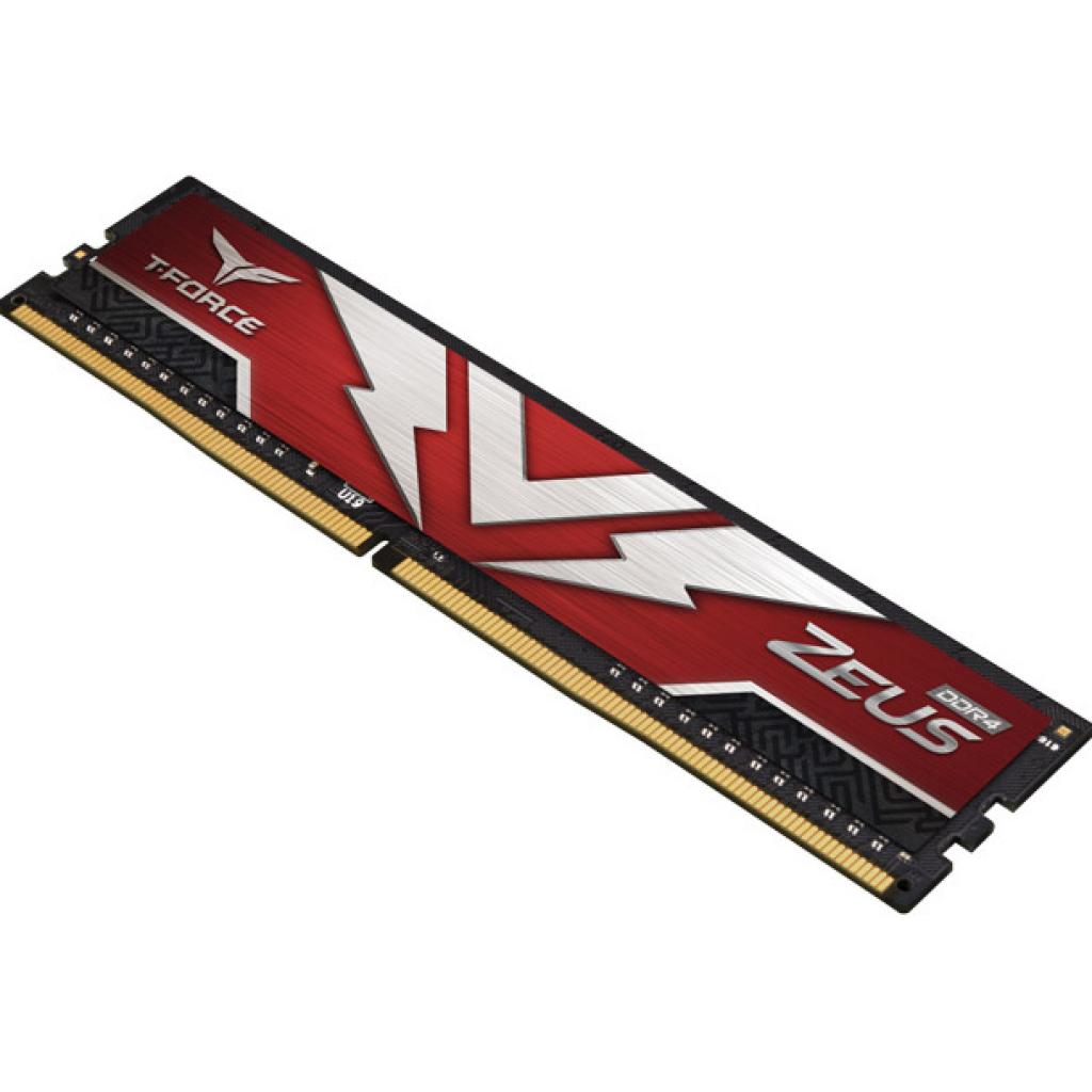 Модуль пам'яті для комп'ютера DDR4 16GB (2x8GB) 3200 MHz T-Force Zeus Red Team (TTZD416G3200HC20DC01) - зображення 3