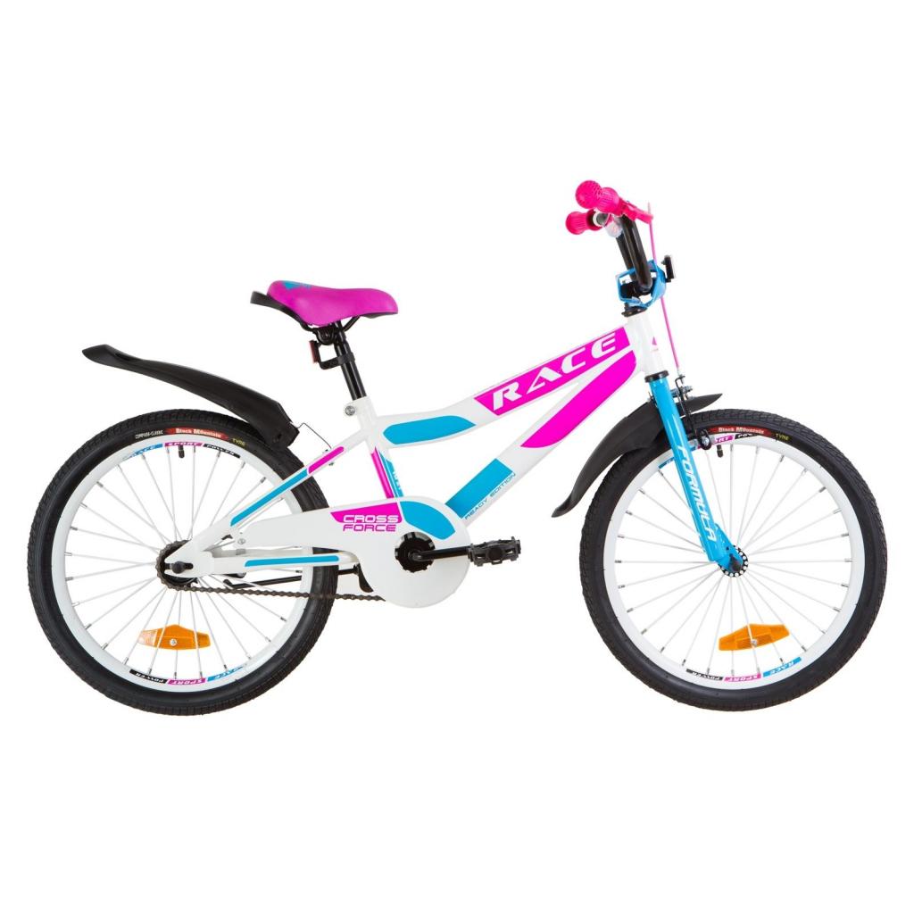 Велосипед Formula 20" RACE рама-10,5" 2019 біло-блакитний з малиновим (OPS-FRK-20-069) - зображення 1