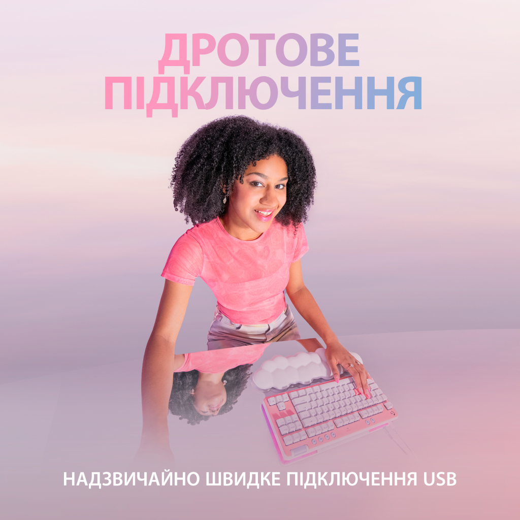 Клавіатура Logitech G713 Aurora Gaming GX Red USB UA Off-White (920-010678) - зображення 4