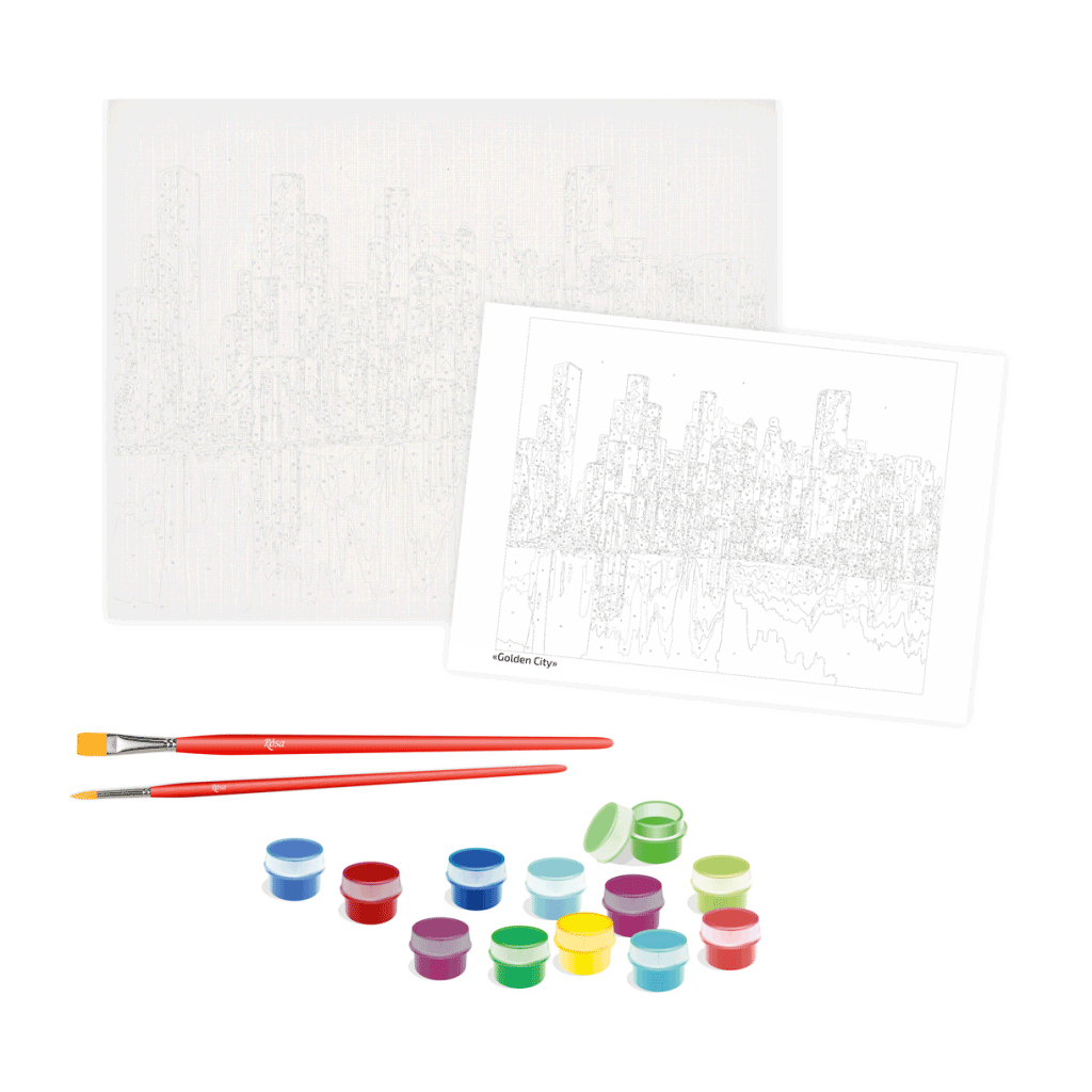 Картина по номерам Rosa Golden City 35 х 45 см (4823098529873) - изображение 2