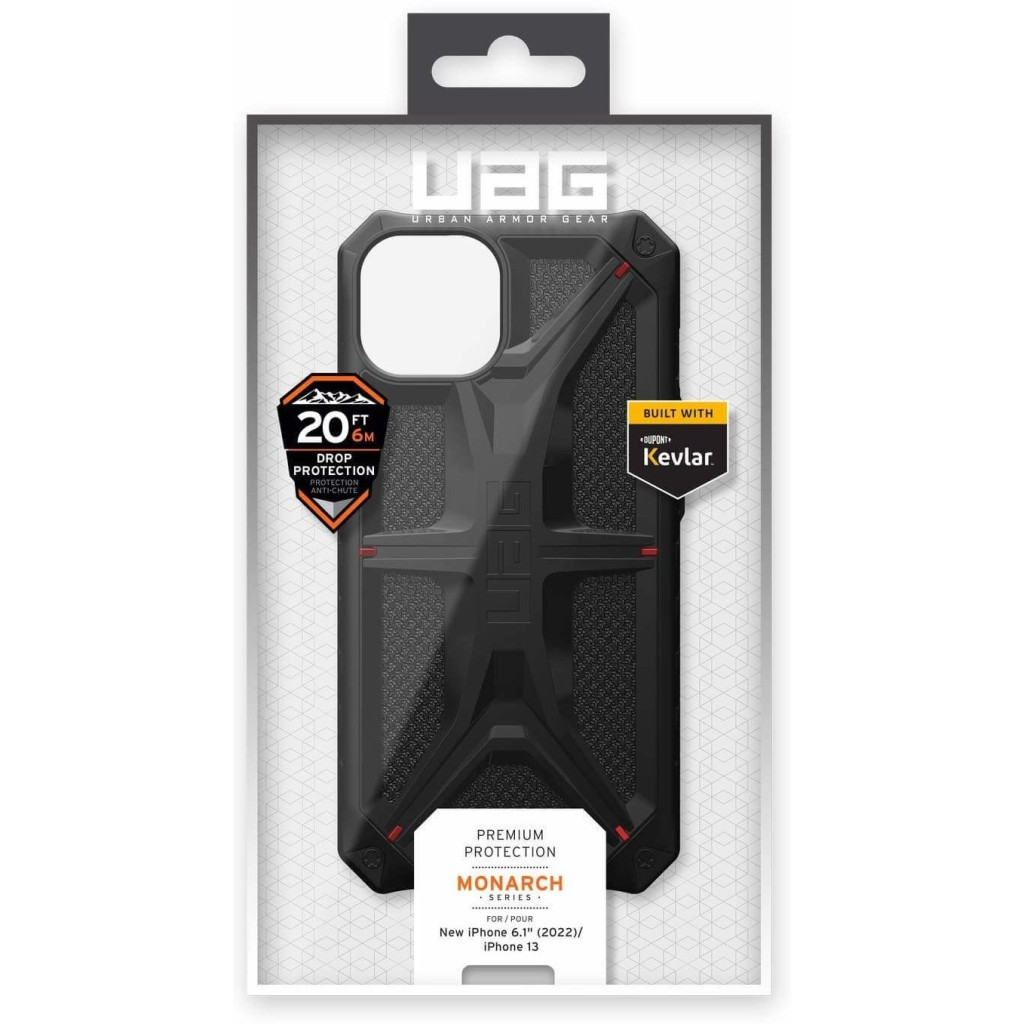 Чохол до мобільного телефона UAG Apple iPhone 14 Monarch, Kevlar Black (114032113940) - зображення 12