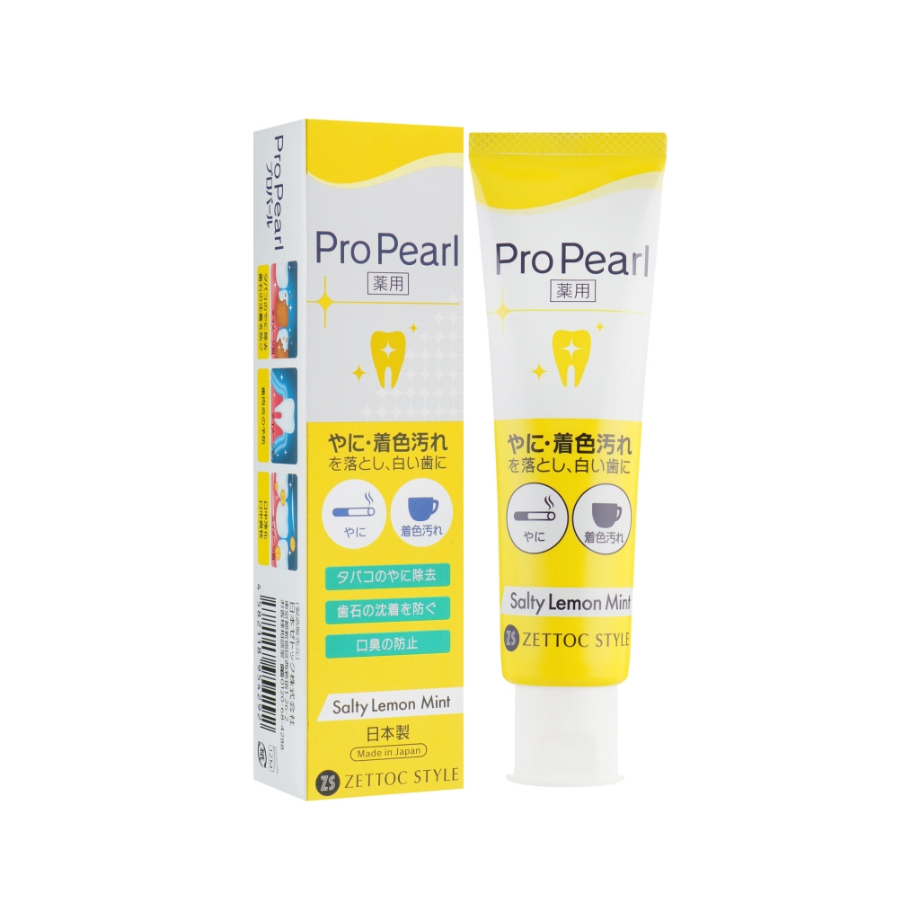Зубна паста Zettoc ProPearl Активний догляд зі смаком лимону і м'яти 100 г (4582118954292) - зображення 1