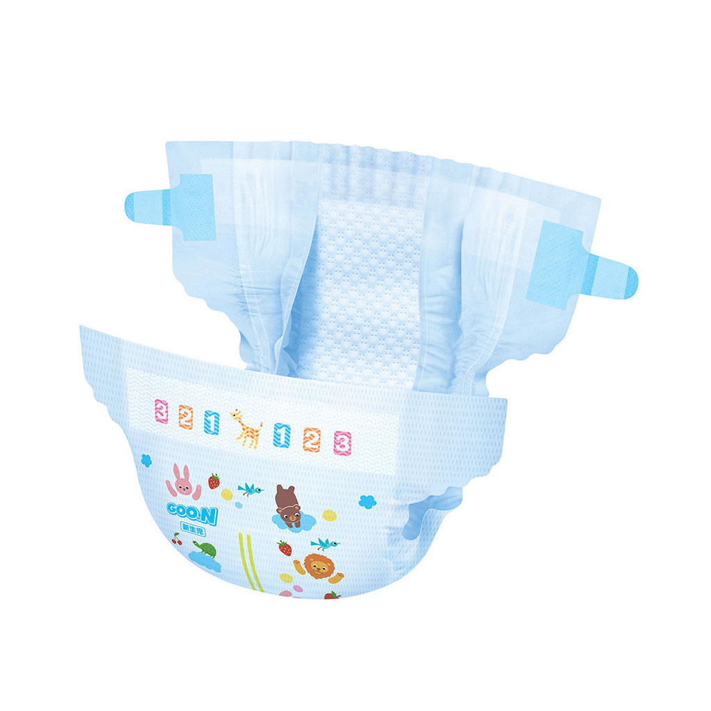 Підгузки GOO.N для новонароджених до 5 кг розмір SS на липучках 90 шт (843152) - зображення 4