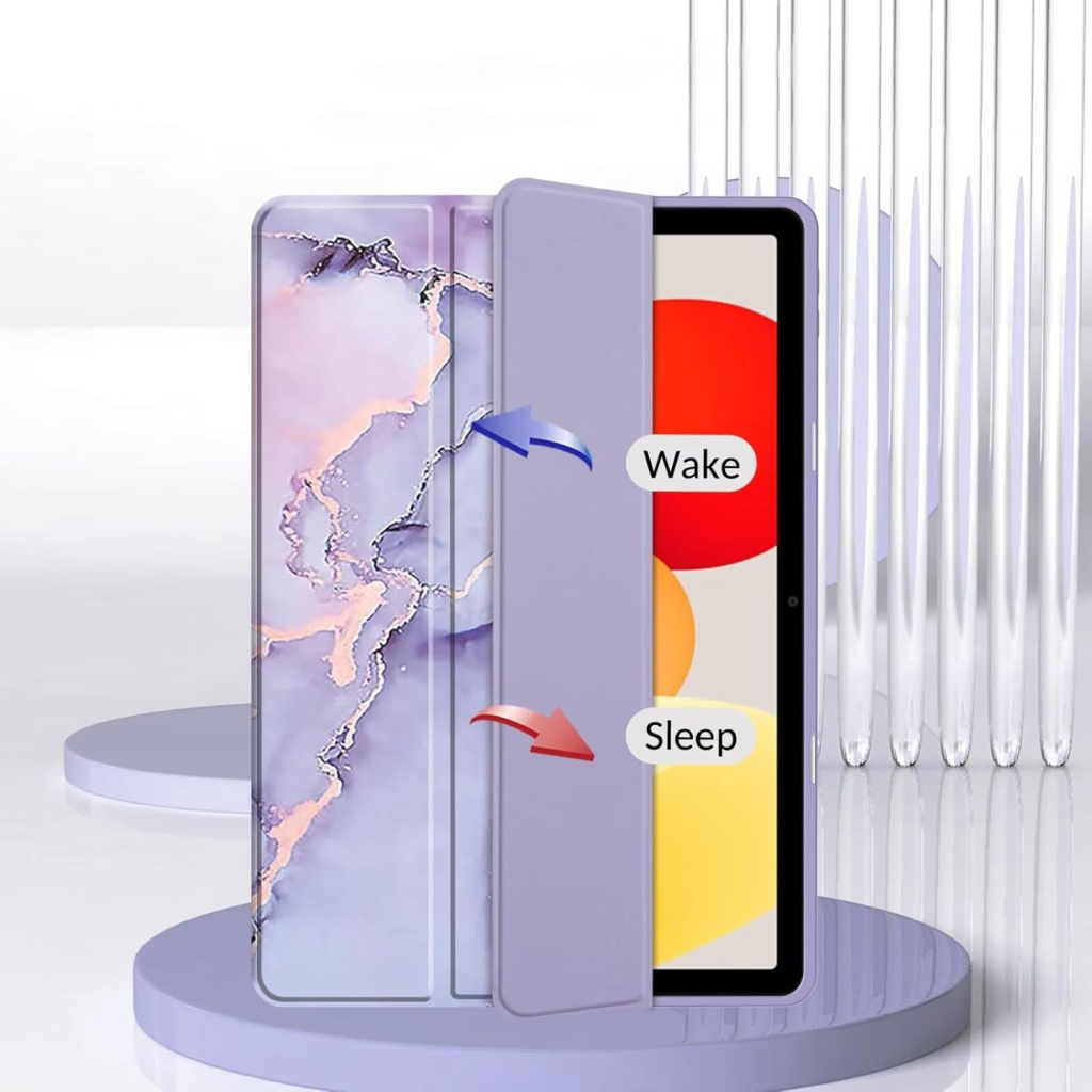 Чохол до планшета BeCover Soft Edge TPU Xiaomi Redmi Pad SE 8.7" Purple Marble (712577) - зображення 5