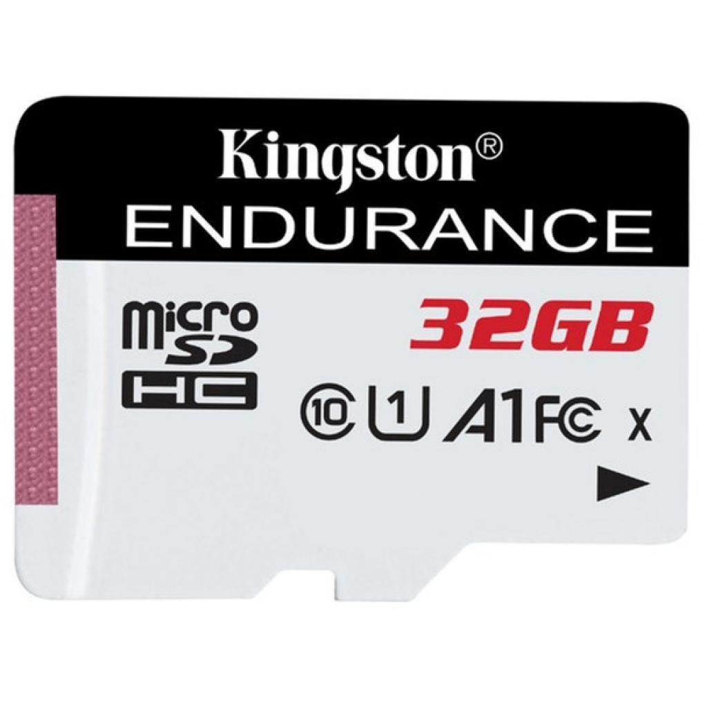 Карта пам'яті Kingston 32GB microSD class 10 UHS-I U1 A1 High Endurance (SDCE/32GB) - зображення 1
