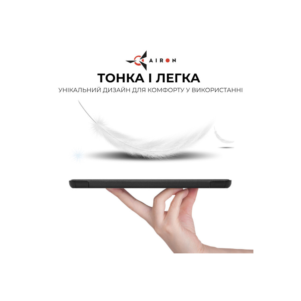 Чохол до планшета AirOn Premium Samsung Galaxy Tab S9 Plus/S9 FE Plus 12.4'' 2023 + Film black (4822352781109) - зображення 4