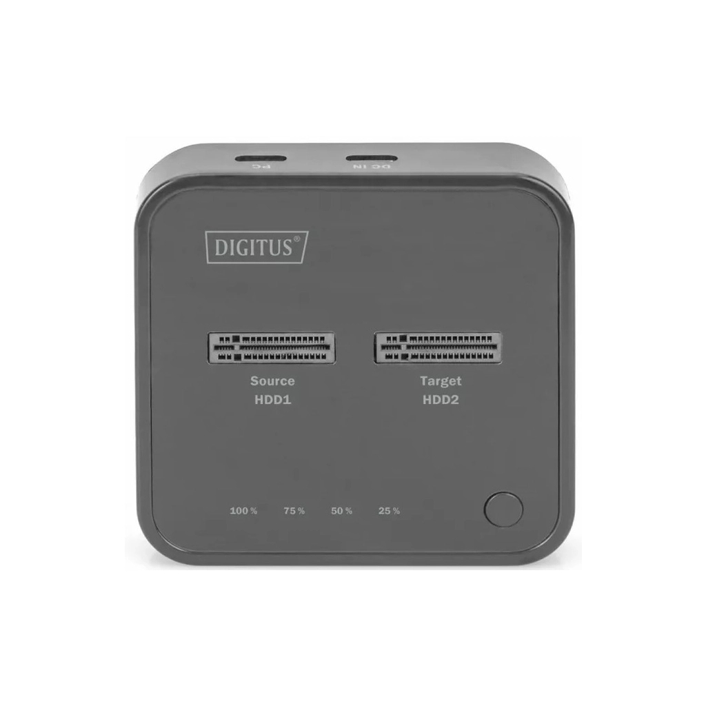 Док-станція для накопичувачів Digitus Dual M.2 NVMe SSD USB Type-C 3.2 Black (DA-71545) - picture 3