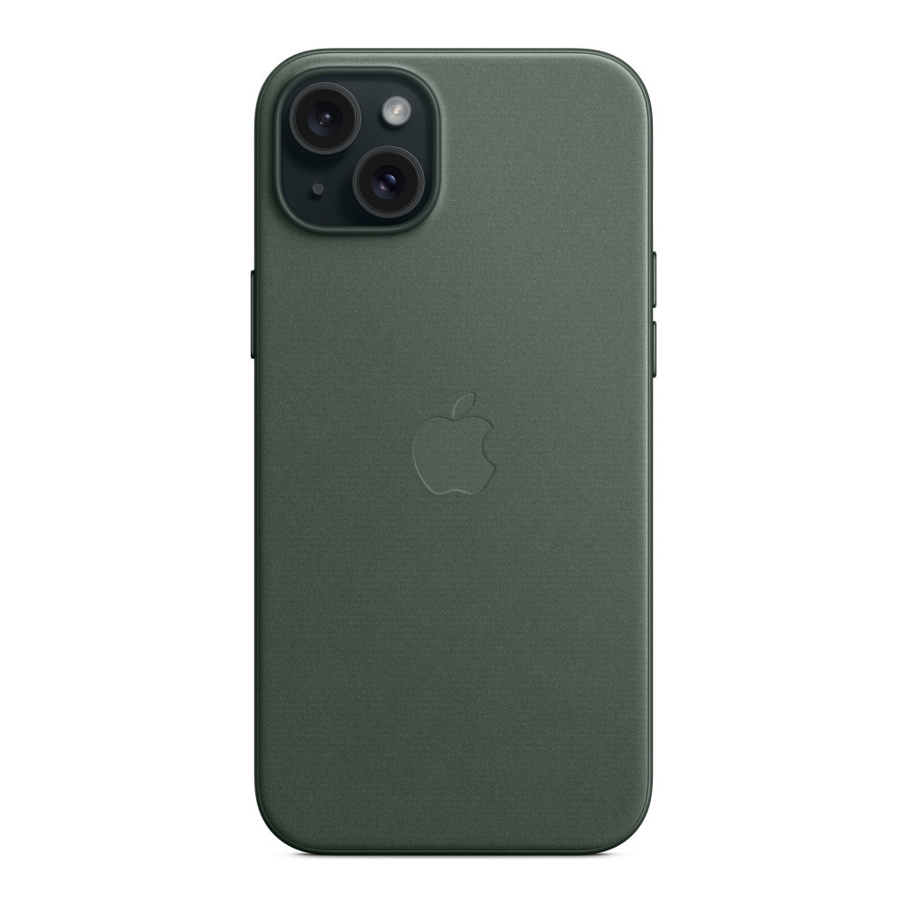 Чохол до мобільного телефона Apple iPhone 15 Plus FineWoven Case with MagSafe Evergreen (MT4F3ZM/A) - зображення 5