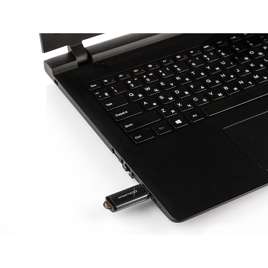 USB флеш накопичувач eXceleram 128GB A3 Series Black USB 3.1 Gen 1 (EXA3U3B128) - зображення 7