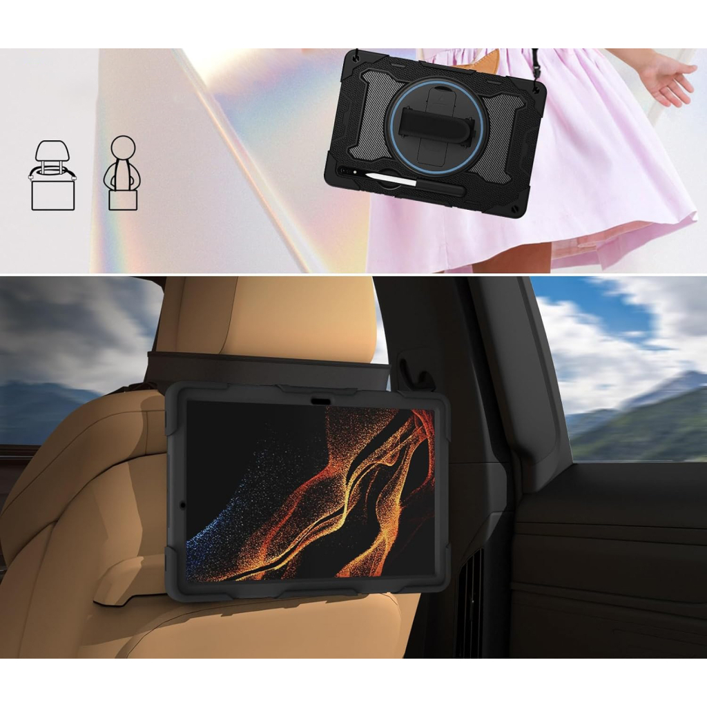 Чохол до планшета BeCover Samsung Galaxy Tab S9 Plus (SM-X810/SM-X816)/S9 FE Plus (SM-X610/SM-X616) 12.4" Black (712917) - зображення 5