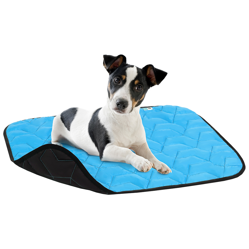 Килимок для тварин Airy Vest L 100х70 см блакитно-чорний (0087) - зображення 2