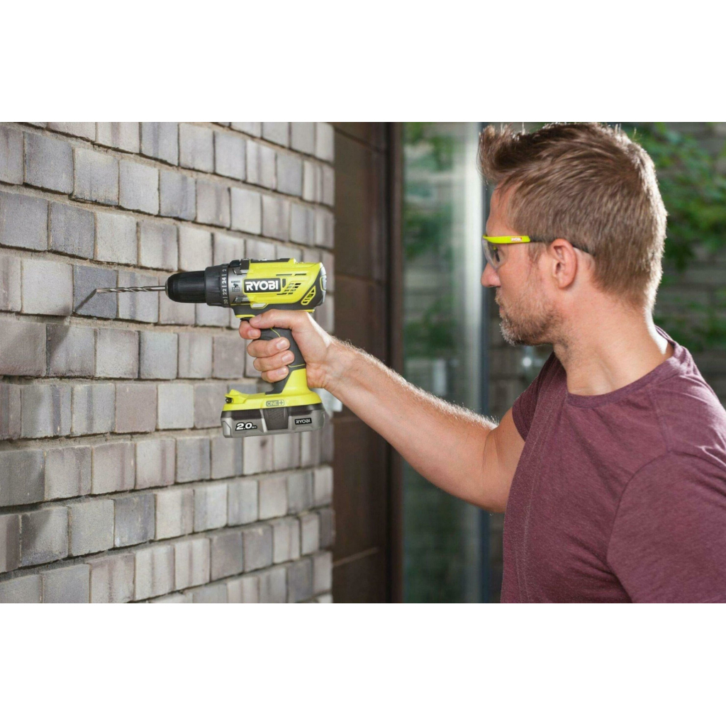 Шуруповерт Ryobi ONE+ R18PD3-242S 18V, 1х2Ah, 1х4Ah, 50Нм, 500/1800об/хв, сумка (5133003820) - зображення 2