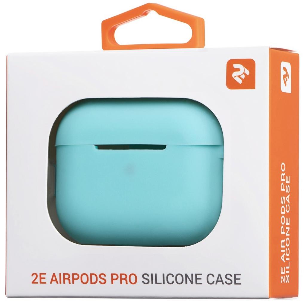 Чохол для навушників 2E для Apple AirPods Pro Pure Color Silicone 2.5 мм Mint (2E-PODSPR-IBPCS-2.5-MT) - зображення 4