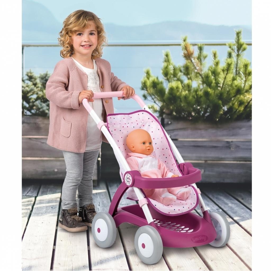 Коляска для ляльок Smoby Baby Nurse Прованс Прогулянка з кошиком (254003) - зображення 2