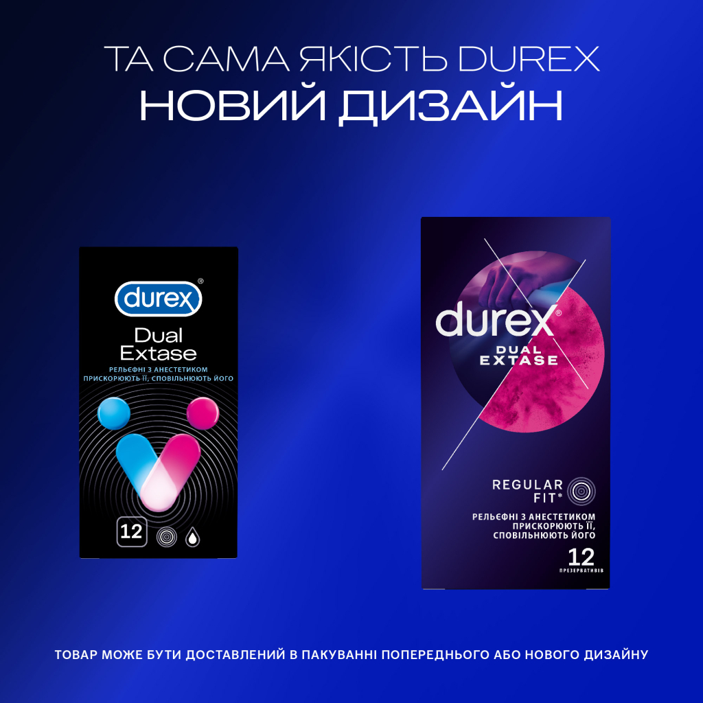Презервативи Durex Dual Extase рельєфні з анестетиком 12 шт. (5052197053432) - изображение 4