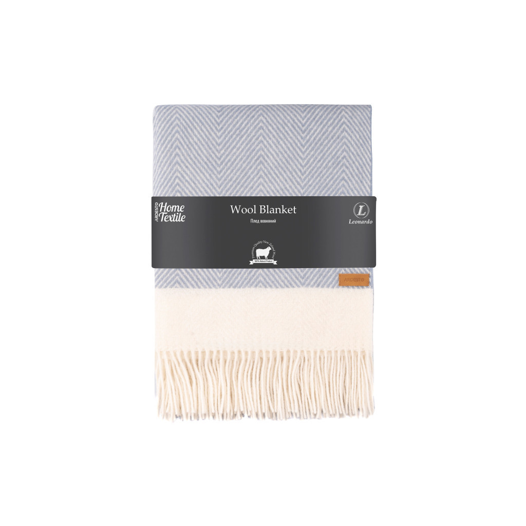 Плед Ardesto Leonardo Bianco 140x200 см, блакитний (ART0503LB) - зображення 1