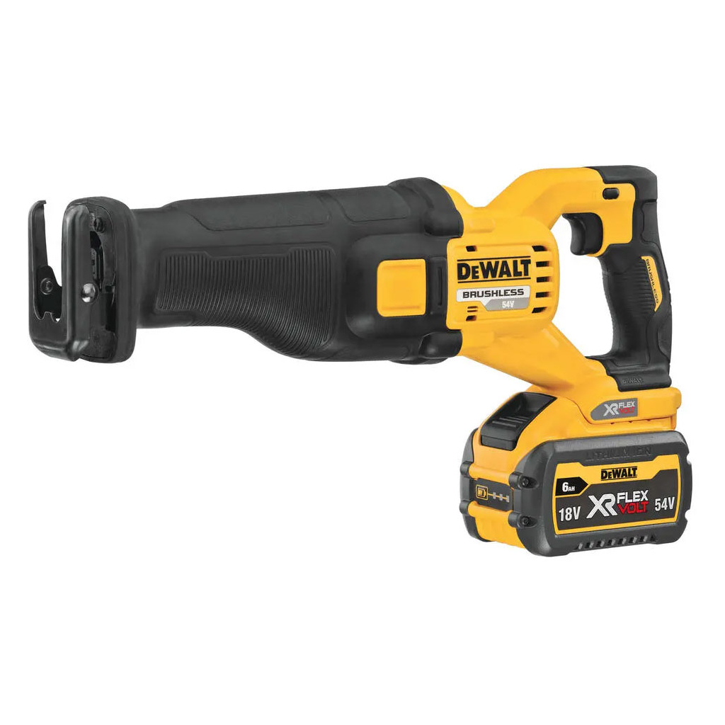 Шабельна пила DeWALT 54В XR FLEXVOLT Li-lon 2 Аг, 0 - 3000 ход/хв, 3.54 кг, кейс TSTAK (DCS389T2) - изображение 1