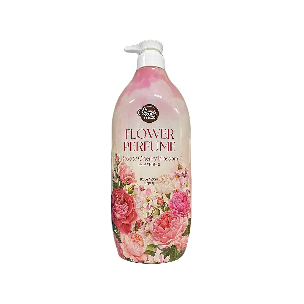 Гель для душу KeraSys Shower Mate Perfumed Rose & Cherry Blossom 900 мл (8801046259863) - зображення 3