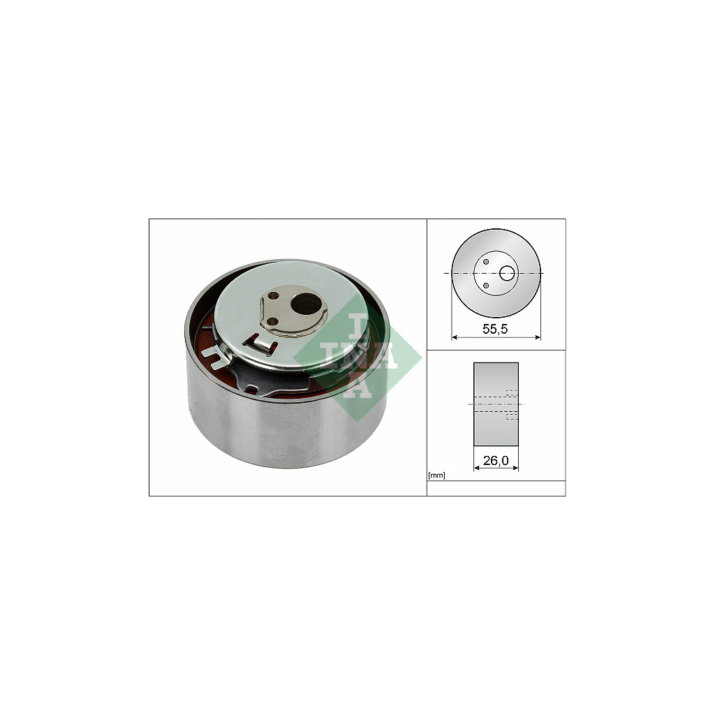 Ролик натягувача ременя INA 531 0778 10 - зображення 1