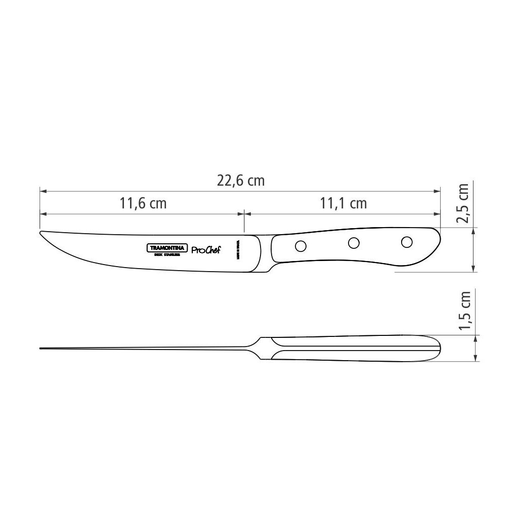 Кухонний ніж Tramontina Prochef 127 мм (24153/005) - зображення 3