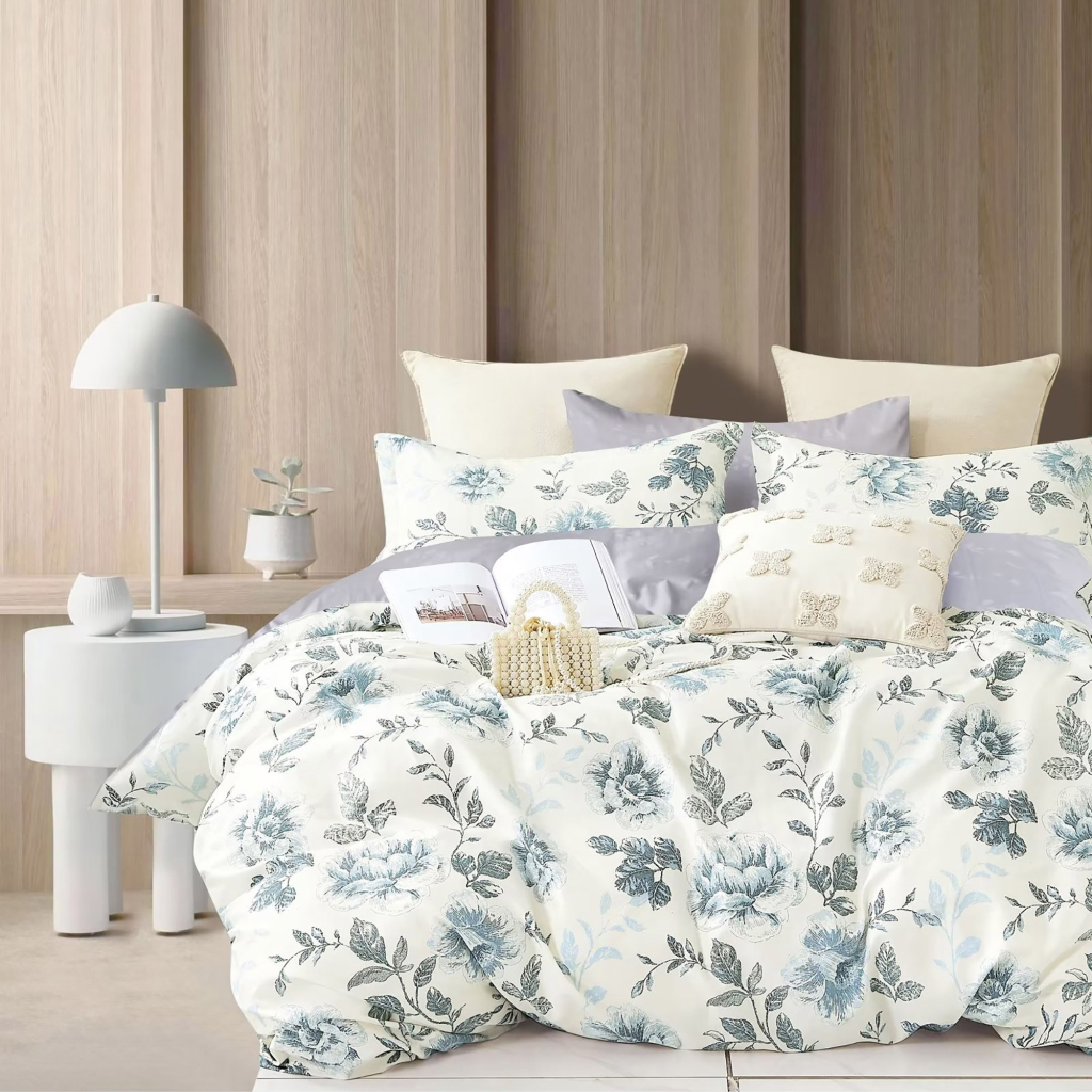 Постільна білизна Home Line Квітковий блюз Сатин Твіл євро (182995) - зображення 2