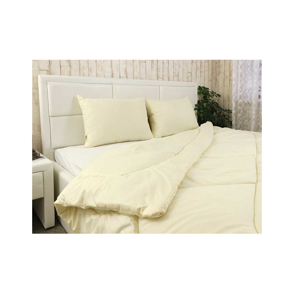 Ковдра Руно набір ковдра 200х220 + 2 подушки 50х70 (925.52СЛБ_Молочний) - зображення 4