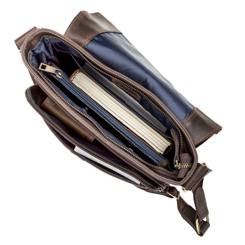 Сумка Shvigel Шкіряна Коричнева (11113) - зображення 6