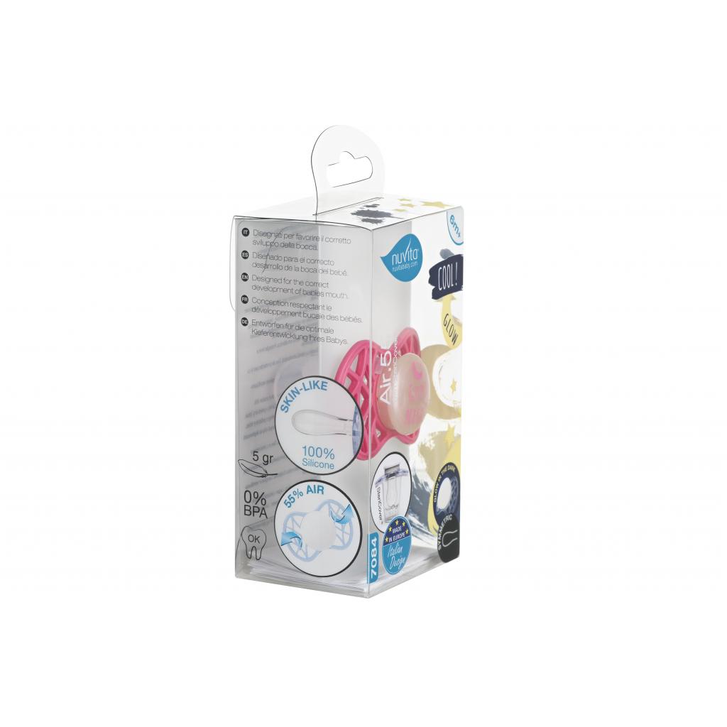 Пустушка Nuvita Air55 Cool 6m+ симетрична (світиться у темряві) (NV7085GM) - зображення 4