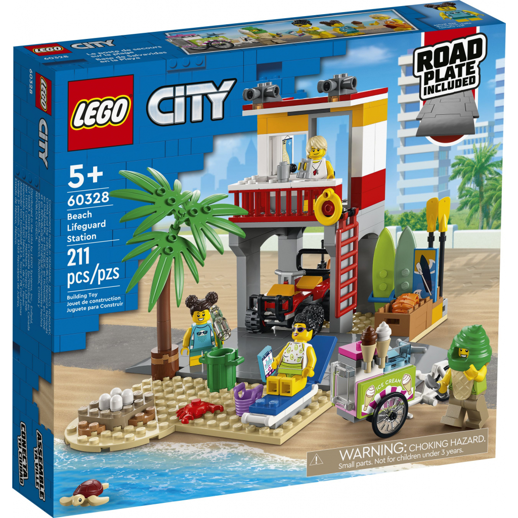 Конструктор LEGO City Пост рятувальників на пляжі (60328) - зображення 1
