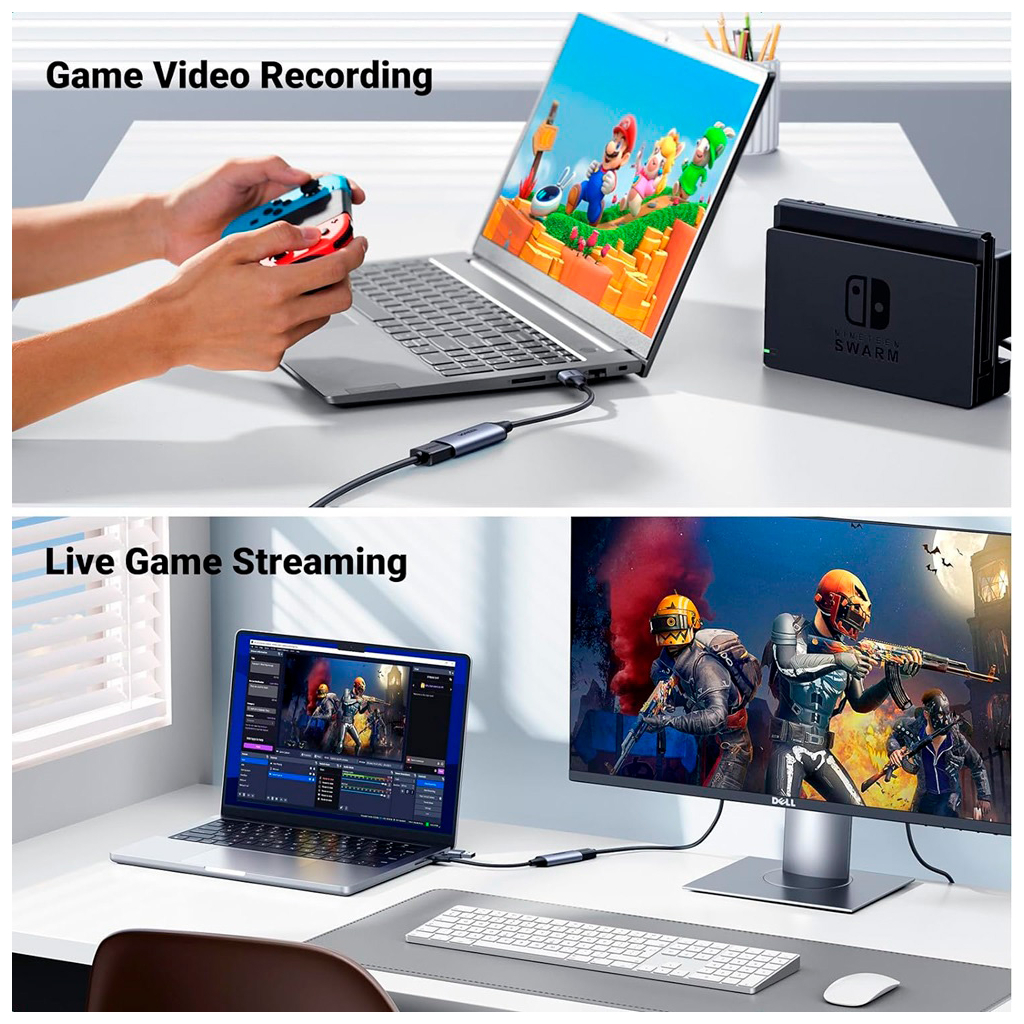 Перехідник USB/USB-C to HDMI 4K/60Hz Ugreen (40189) - зображення 5