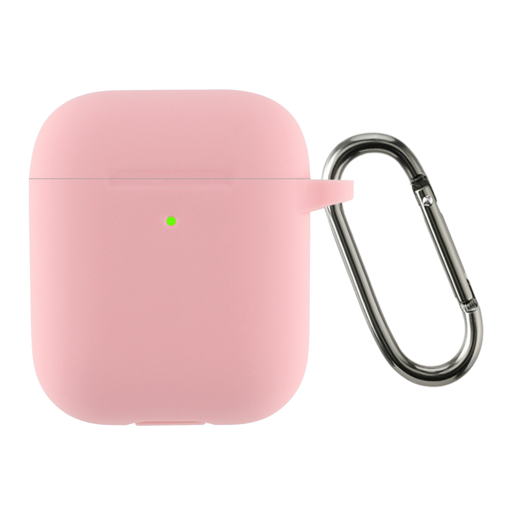 Чохол для навушників Armorstandart Ultrathin Silicone Case With Hook для Apple AirPods 2 Pink (ARM59688) - зображення 1