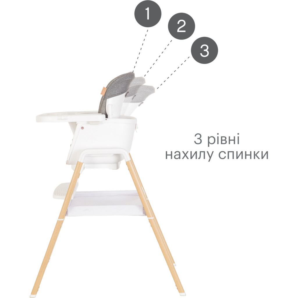 Стілець для годування Tutti Bambini 7 в 1 Nova білий (611010/3511) - изображение 9