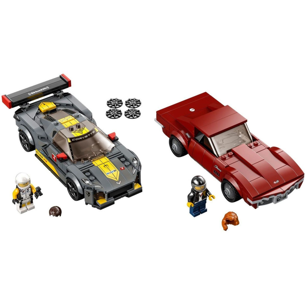 Конструктор LEGO Speed Champions Chevrolet Corvette C8.R Race Car and 1968 Chevrolet Corvette (76903) - зображення 6
