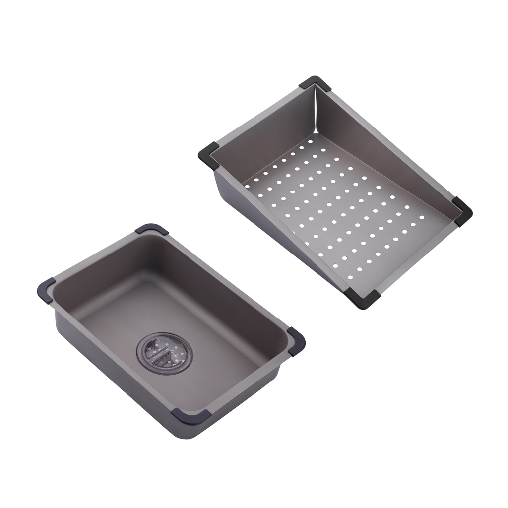 Мийка кухонна Kroner Schwarze-SET7545NGPVD (CV033806) - зображення 3