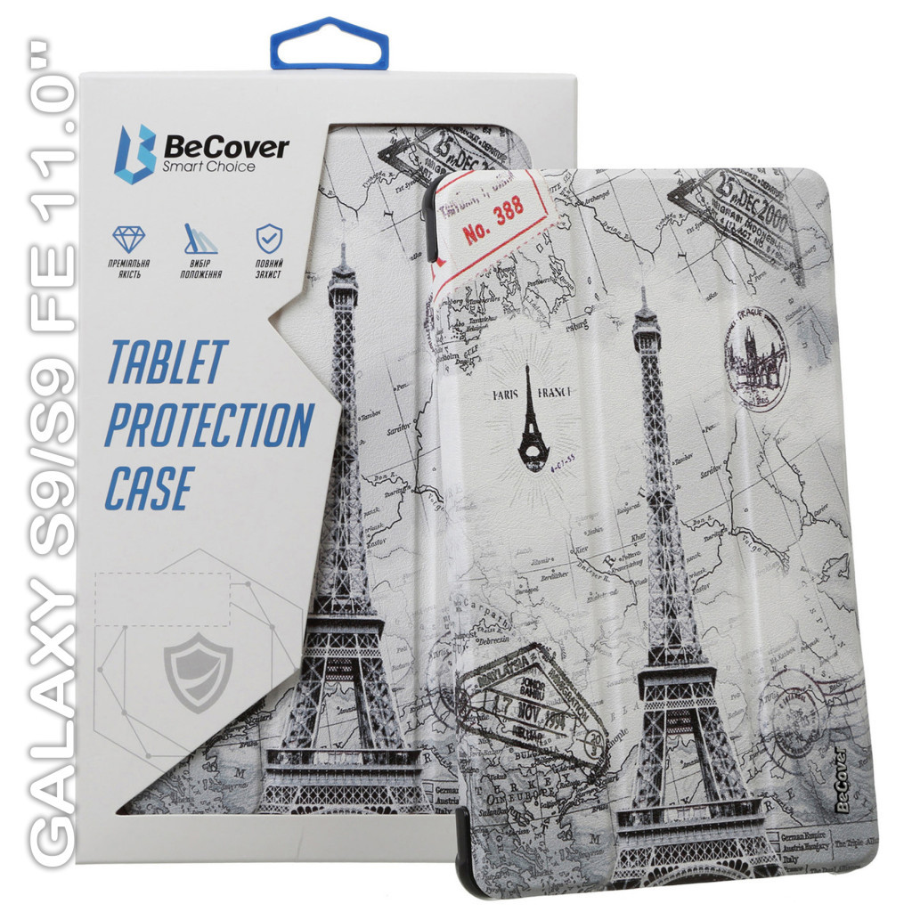 Чохол до планшета BeCover Smart Case Samsung Tab S9 (SM-X710/SM-X716)/S9 FE (SM-X510/SM-X516B) 11.0" Paris (710420) - зображення 1