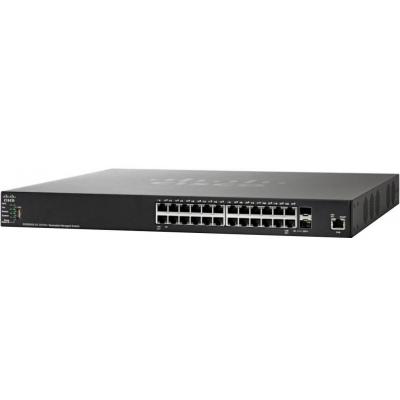 Комутатор мережевий Cisco SG350X-24-K9-EU - зображення 1
