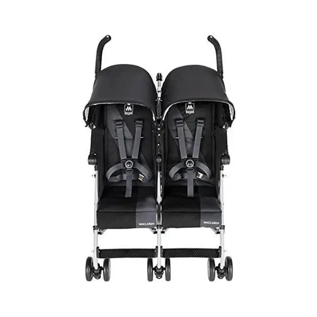 Коляска Maclaren Twin Triumph для двійні Чорно-сіра (WM1Y120032) - зображення 2