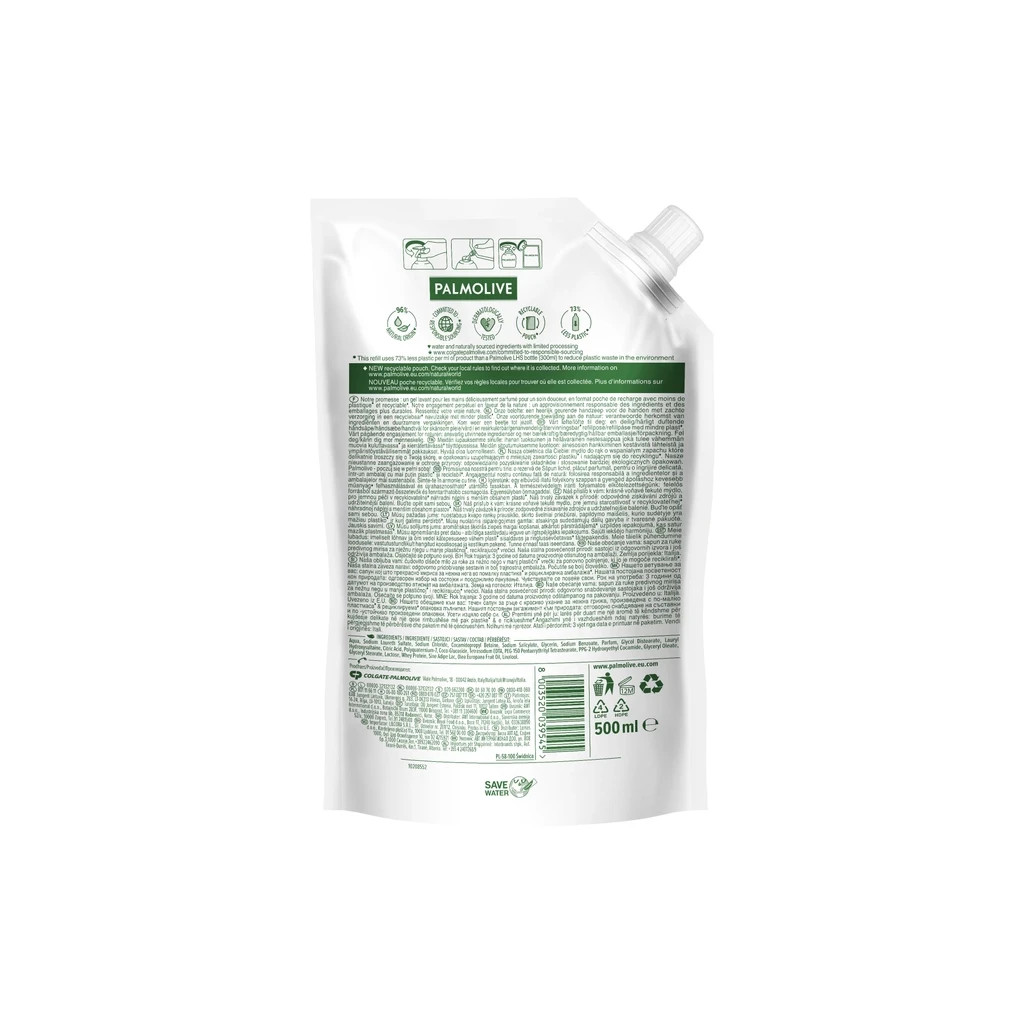 Рідке мило Palmolive Naturals Інтенсивне зволоження Молочко та оливка дой-пак 500 мл (8003520039545) - зображення 2