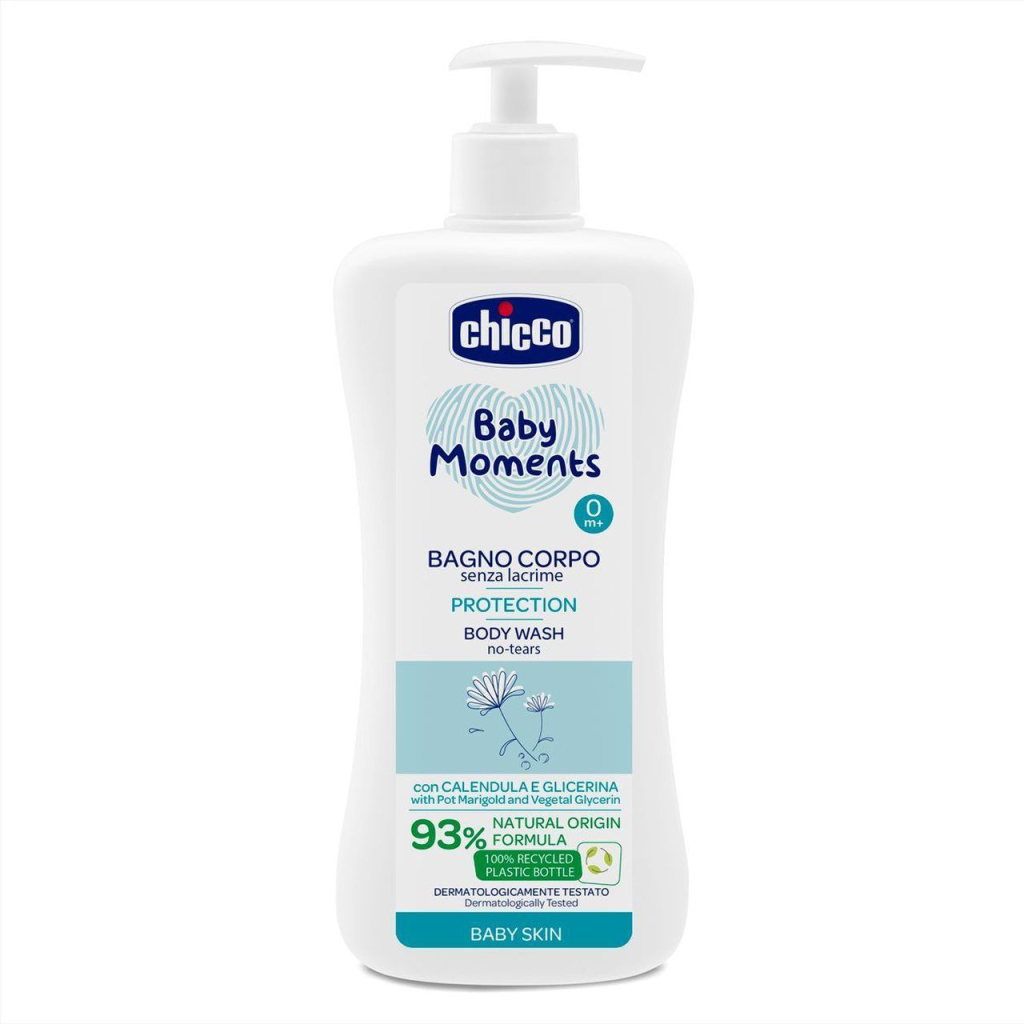 Дитячий гель для душу Chicco Baby Moments Без сліз 750 мл (10581.00) - зображення 1