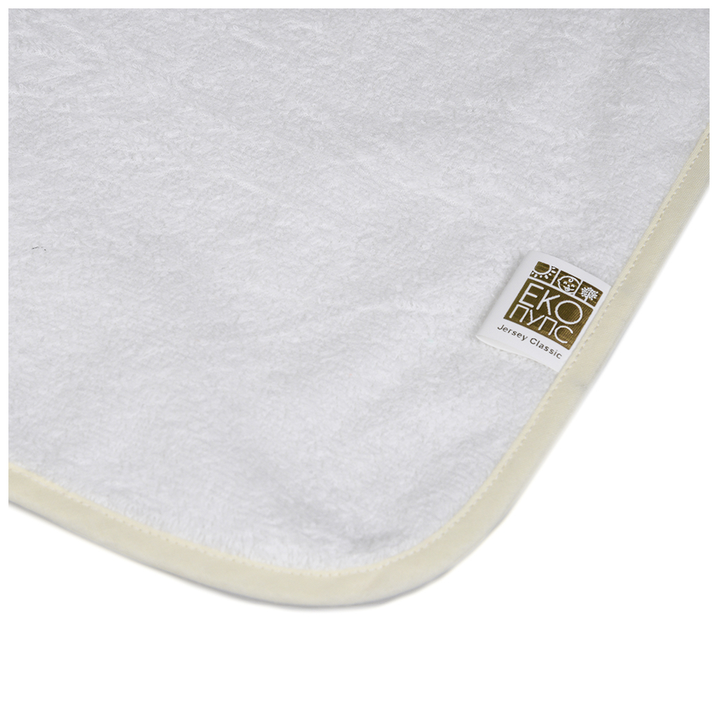 Пелюшки для малюків Еко Пупс Jersey Classic непромокаюча двостороння 65 х 90 см молочний (ПЕЛ-6590хбтрм) - зображення 3