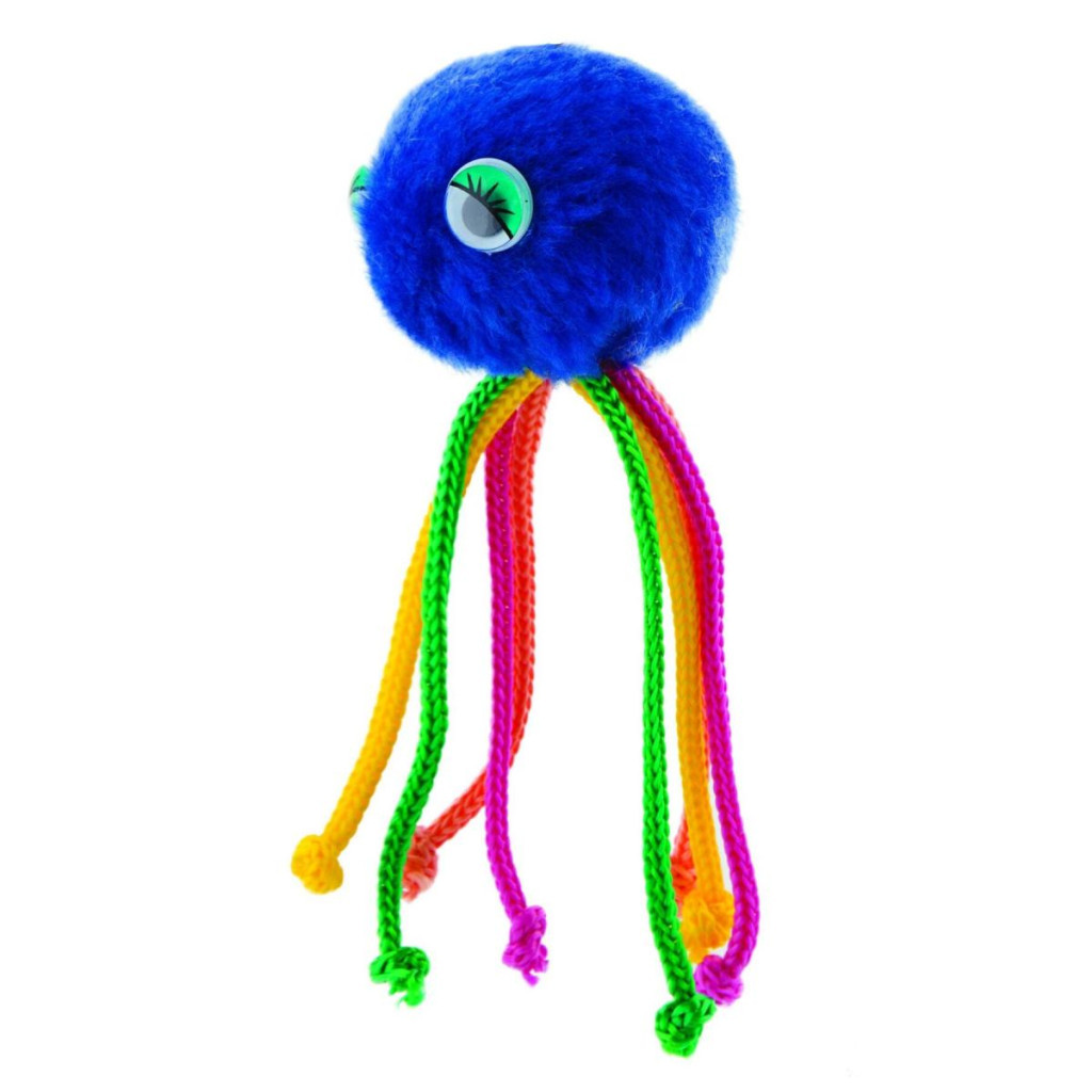 Іграшка для котів Природа «Восьминіг» на гумці 5 см (плюш) (4823082403738) - зображення 1